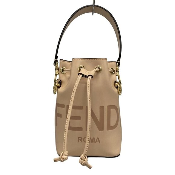 FENDI Mon Tresor Pink Beige Leather - Handbag 975-072225 - Picture 1 of 14